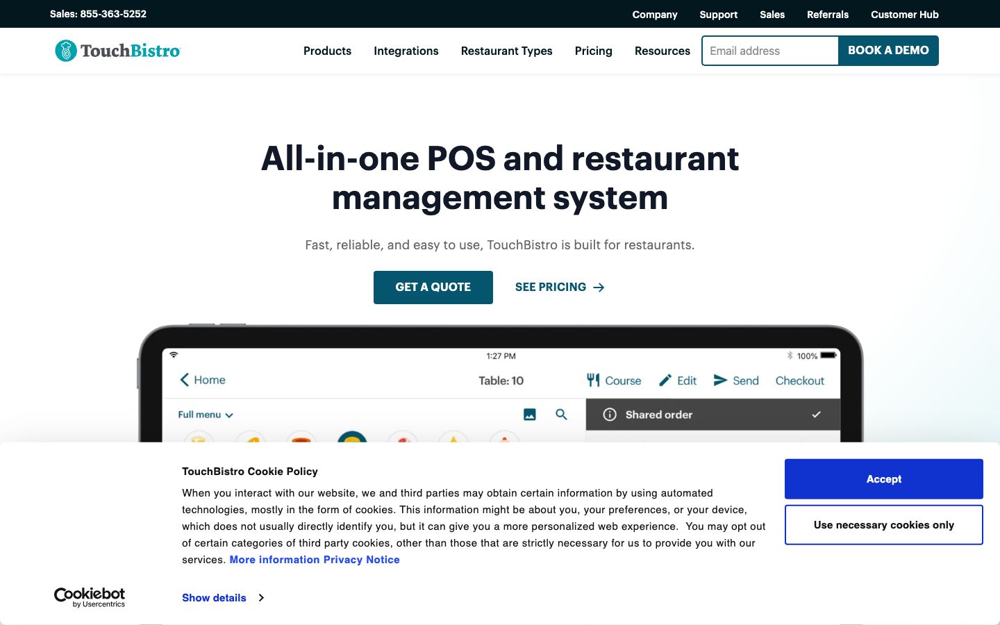 TouchBistro screenshot 1